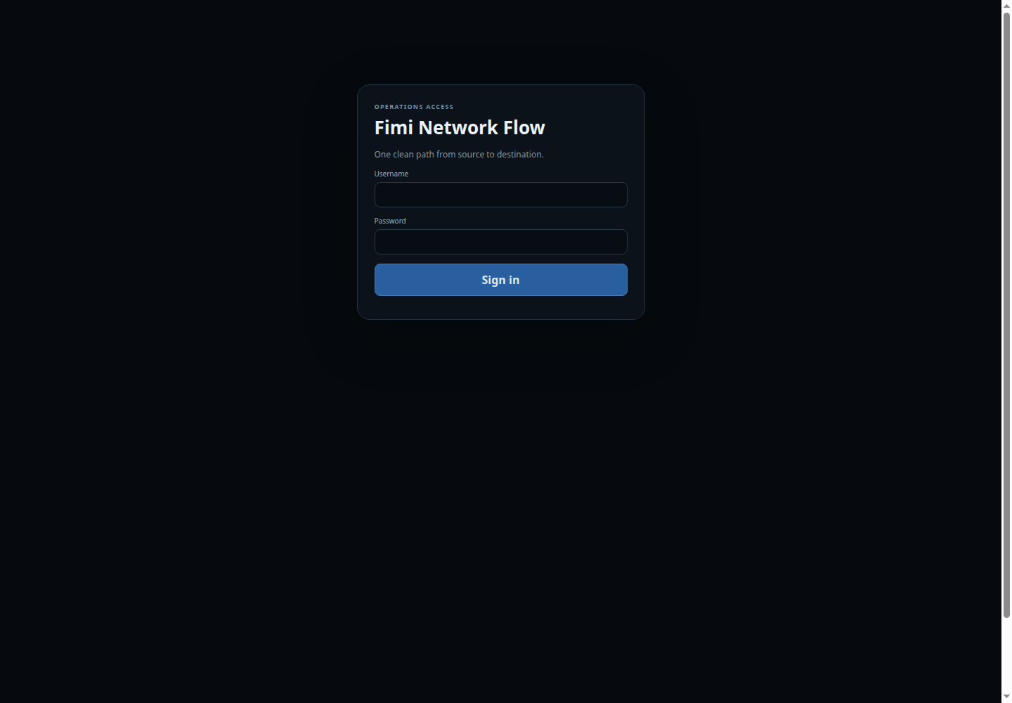 Production network-map authentication gate
